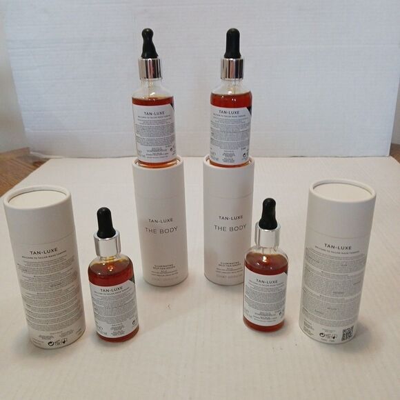 4x-Tan-Luxe The Body Illuminating Self Tan Drops LIGHT/MEDIUM full size 1.69 oz